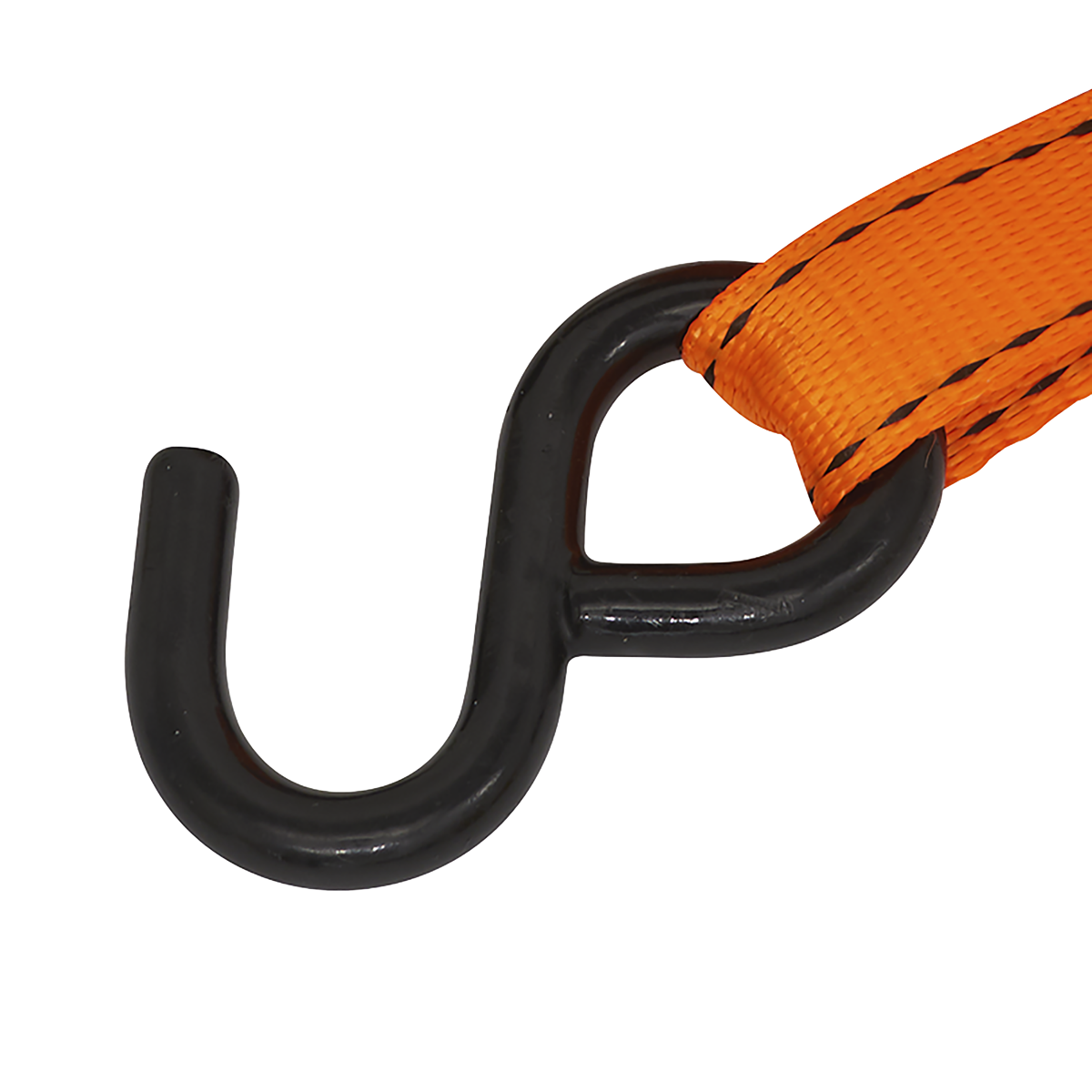 Sealey Ratchet Strap 25mm x 5m Polyester Webbing S-Hook With Corner TD0635S
