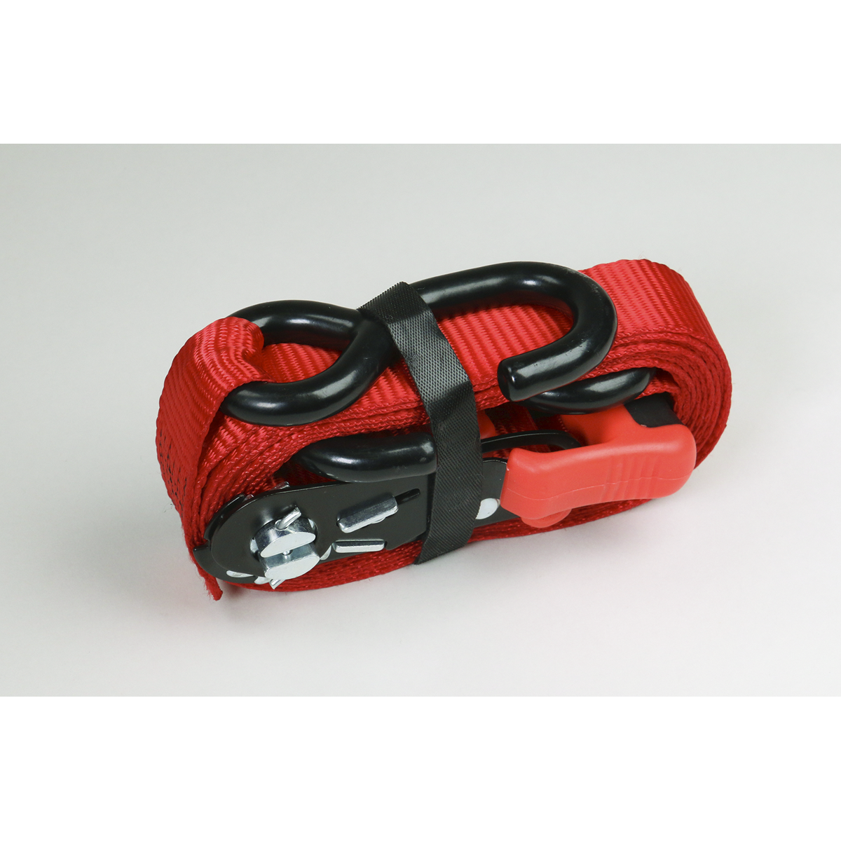 Sealey Slide Ratchet Tie Down 32mm 3m Polyester Webbing S Hooks 1200kg TD1202SR