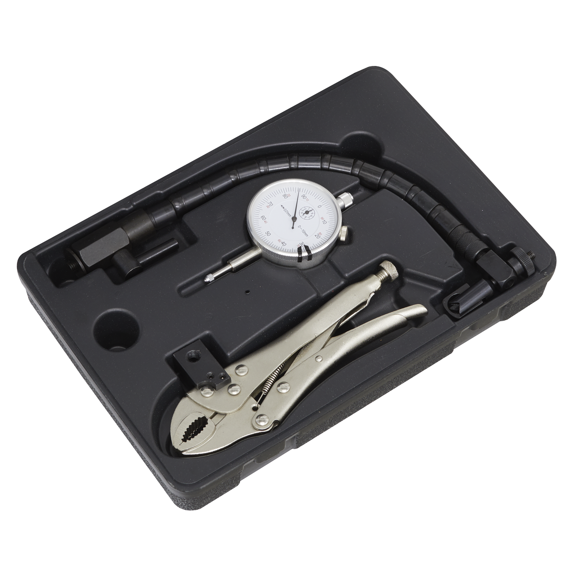 Sealey Brake Disc Run-Out Kit With Metric Calibrated DTI Gauge Silver VS0290