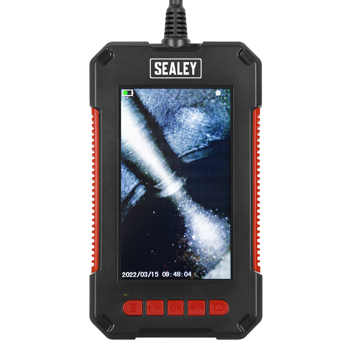 Sealey Tablet Video Borescope Ø8mm 2m LCD Inspection Endoscope Camera VS8116