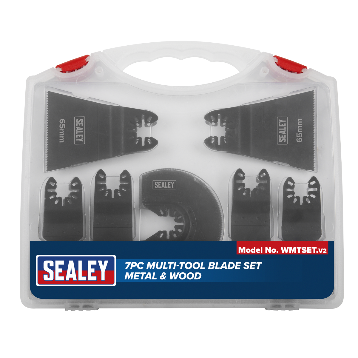 Sealey Multi-Tool Blade Set For Metal & Wood Titanium Coated 7 Pieces WMTSET