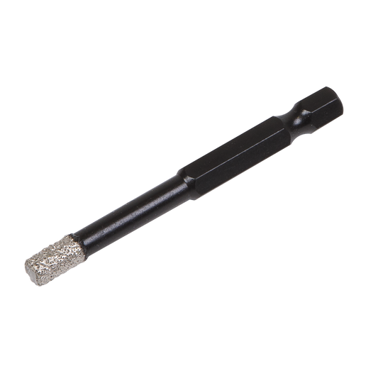 Sealey Diamond Drill Bit Hex Vacuum Brazed With Fast Dry Drilling 6mm DBD6H