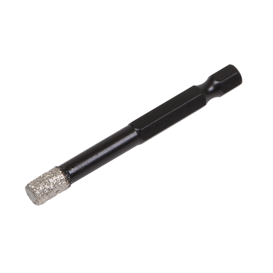 Sealey Diamond Drill Bit Hex Vacuum Brazed With Fast Dry Drilling 7mm DBD7H