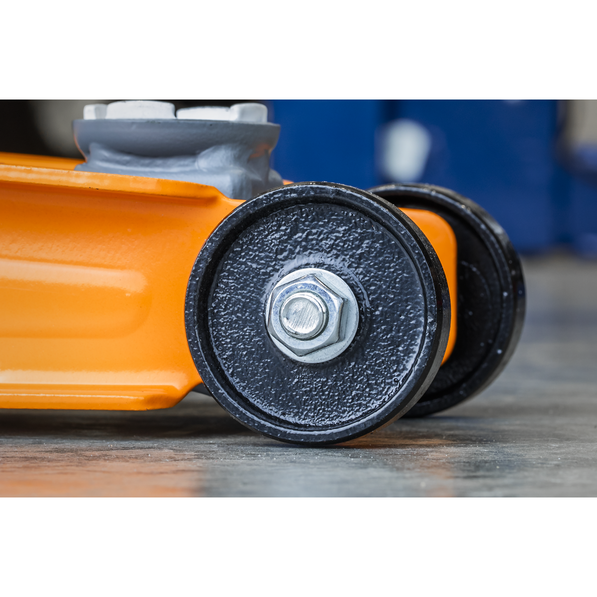 Sealey 2 Tonne Low Profile Short Chassis Trolley Jack Orange 385mm 1020LEO
