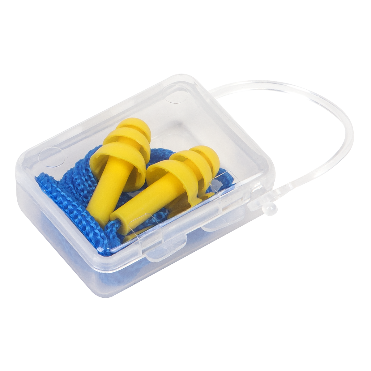Sealey Corded Ear Plugs Flange Soft Re-Usable Anti Noise Safety Protection 402/1