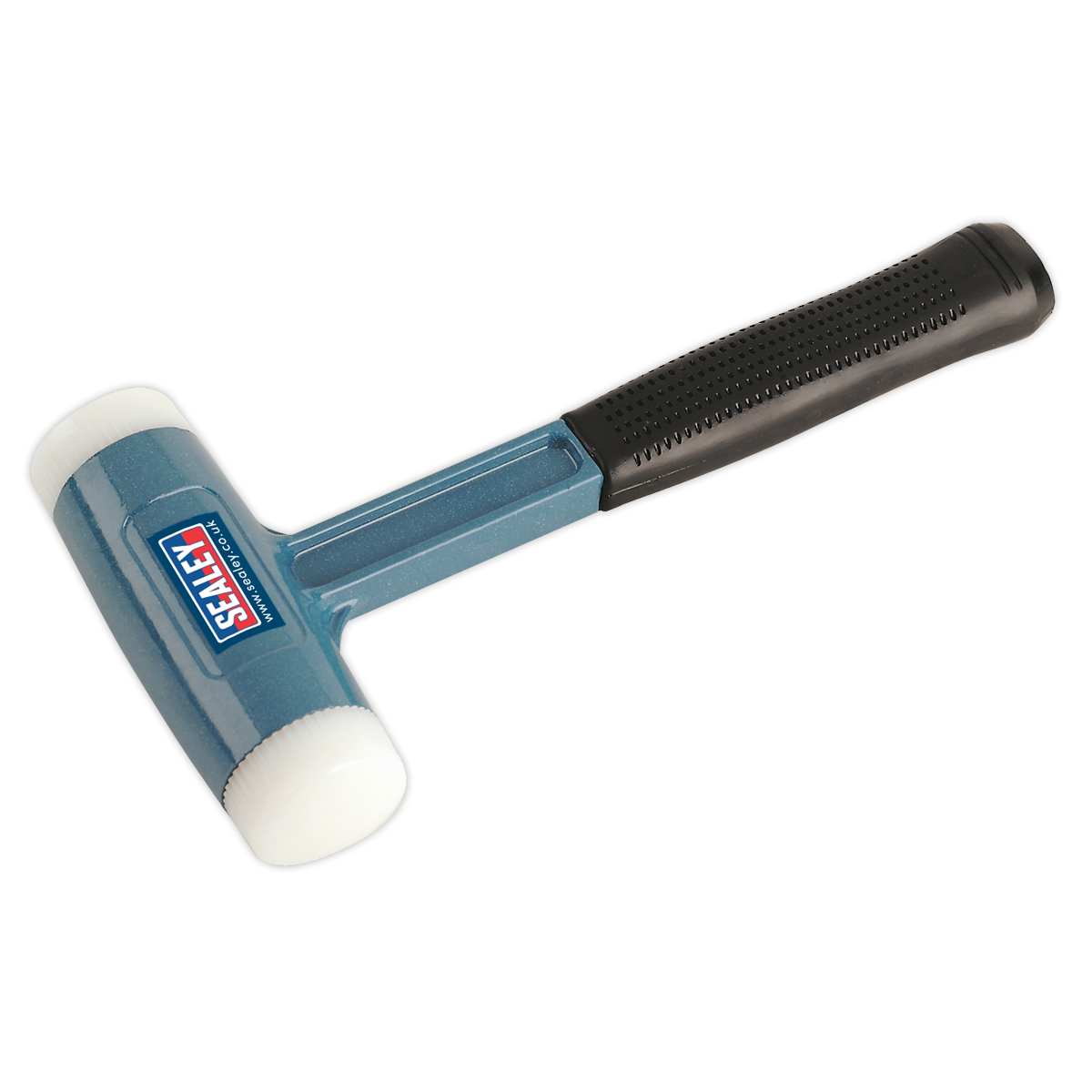 Sealey Dead Blow Hammer With Two Screw-In Durable Nylon Faces 2.5lb DBHN275