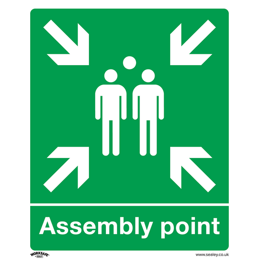 Sealey Safe Conditions Safety Sign Assembly Point Rigid Plastic x10 SS37P10