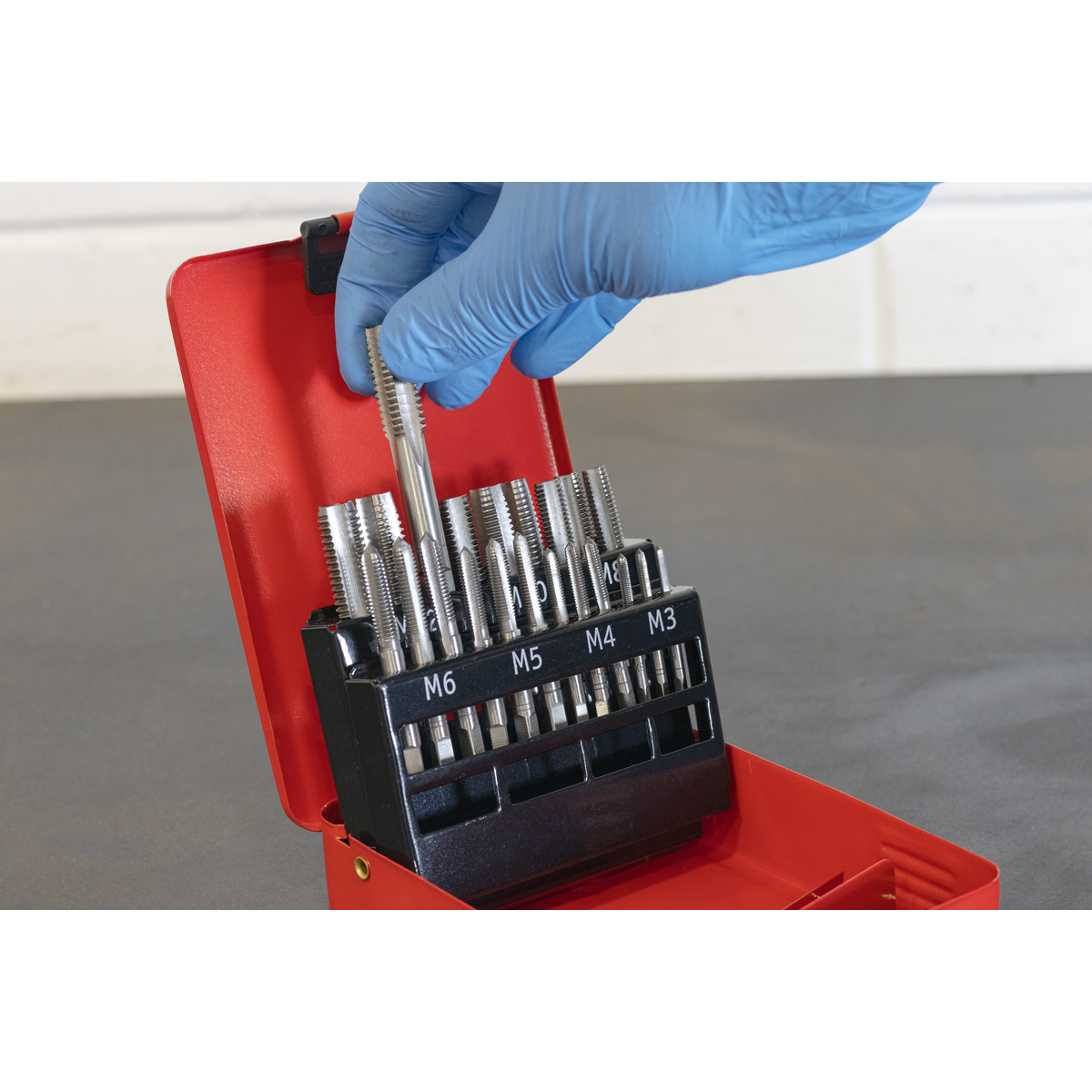 Sealey Tap Set 21 Pieces Taper Plug & Bottom Tap Metric Tool Alloy Steel AK3021