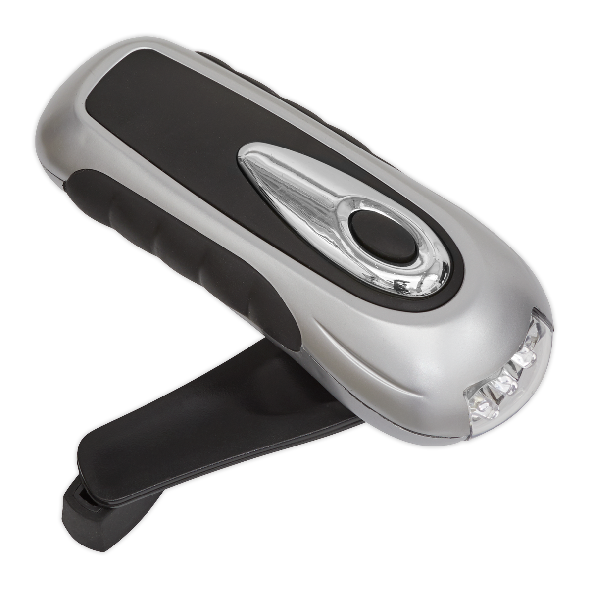 Sealey 3 LED Wind-Up Rechargeable Torch With Charging Outlet Port AK3305