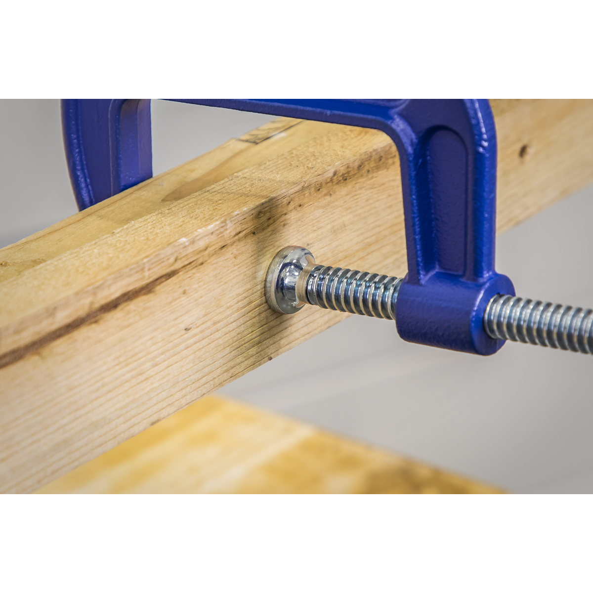 Sealey G-Clamp Fitted With Swivel Tip To Reduce Marking Length 75mm AK6003