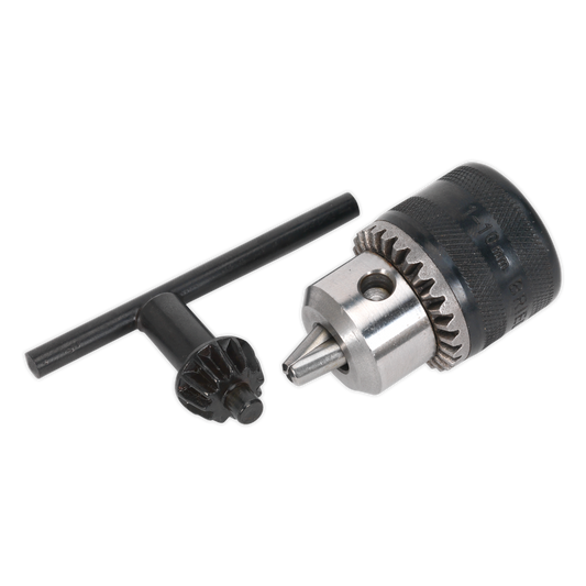 Sealey Drill Chuck & Key For Various Power & Air Tools 10mm 3/8" 24UNF DC001
