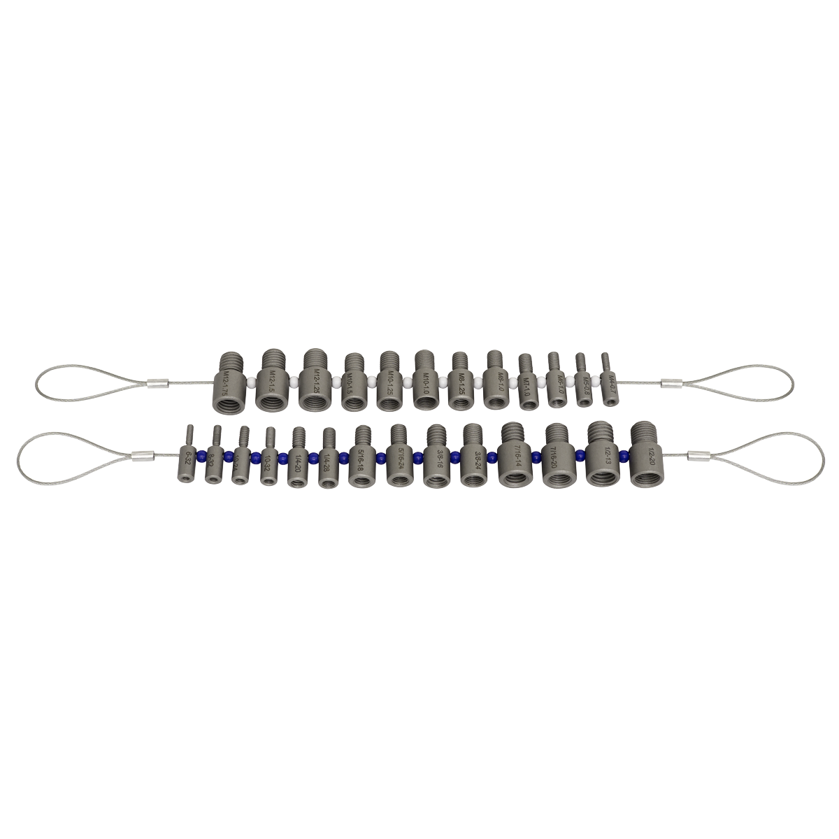 Sealey 26-Piece Thread Checker Nut/Bolt Checker Imperial/Metric AK70NBC