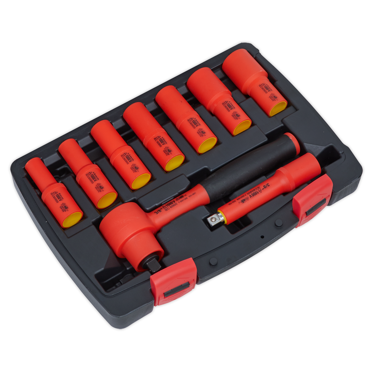 Sealey VDE Insulated 9 Piece Socket Set Hardened Chrome Vanadium Steel AK7942
