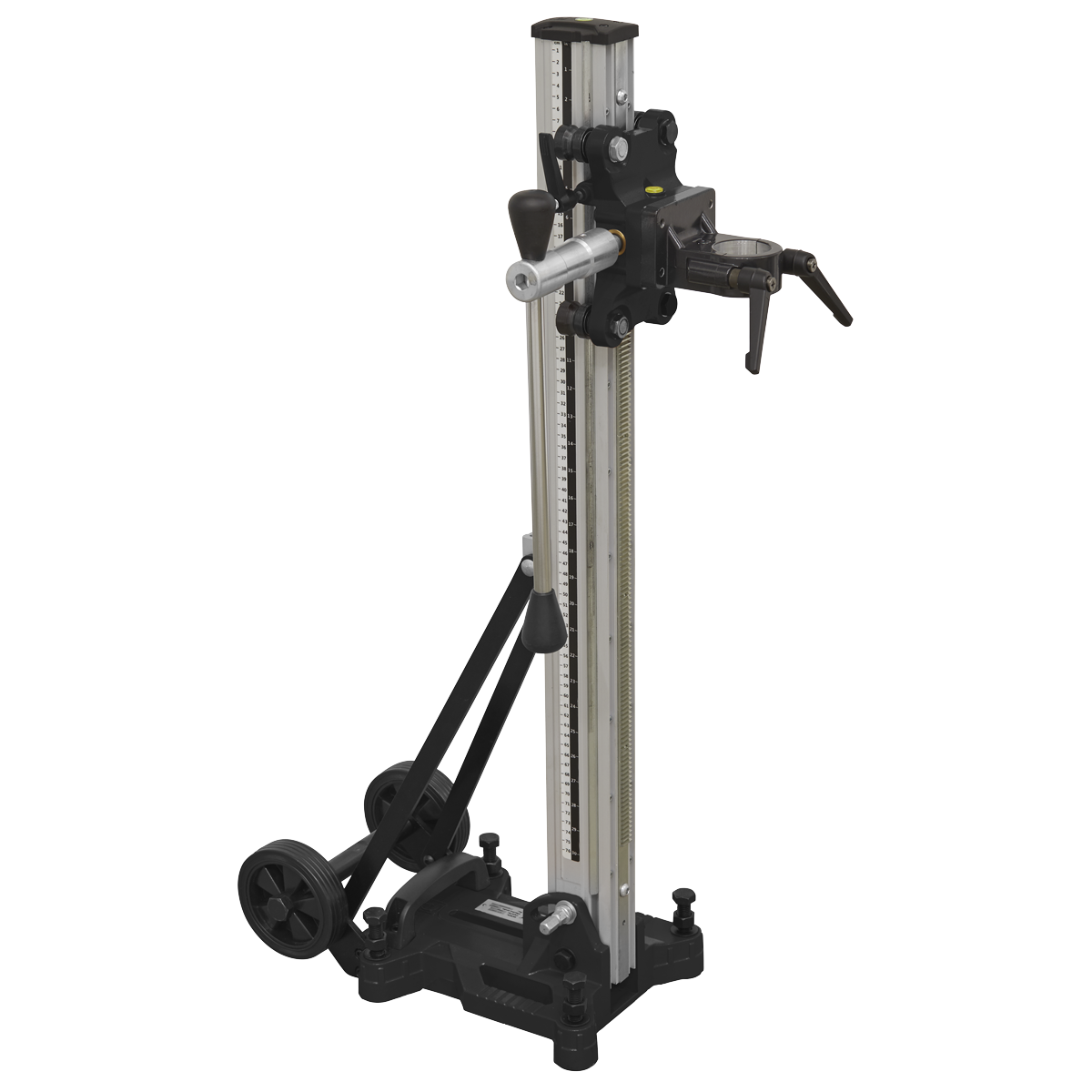 Sealey Aluminium Diamond Core Drill Stand With Handle & Wheels Tool DCDST