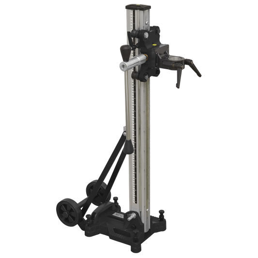 Sealey Aluminium Diamond Core Drill Stand With Handle & Wheels Tool DCDST