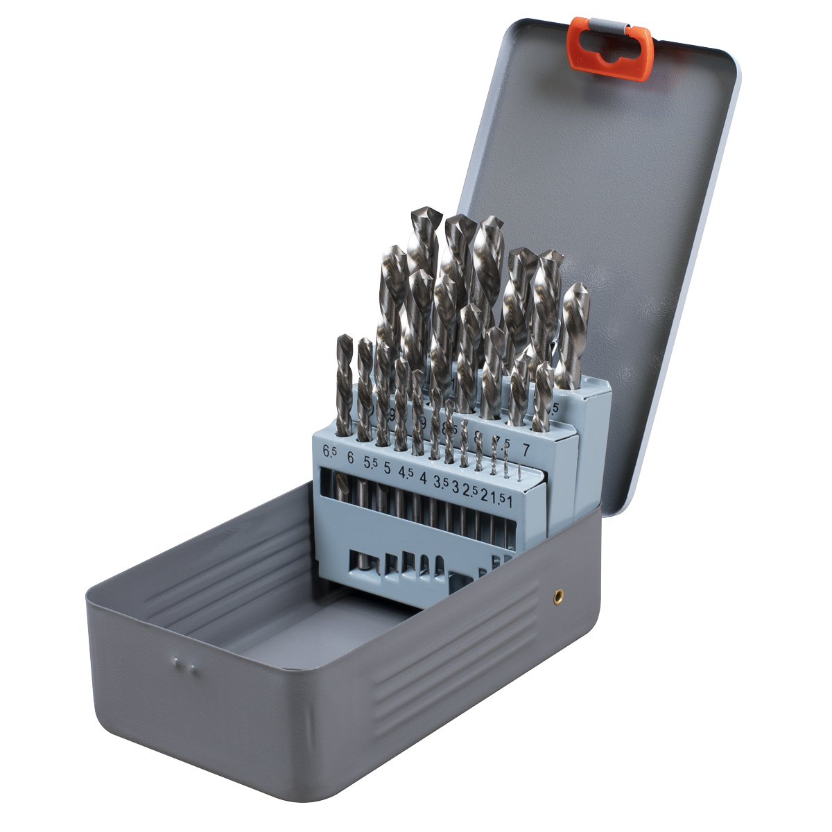 Sealey Left-Hand Spiral Drill Bit Set 4241 HSS Steel 1-13mm 25 Pieces AK8191