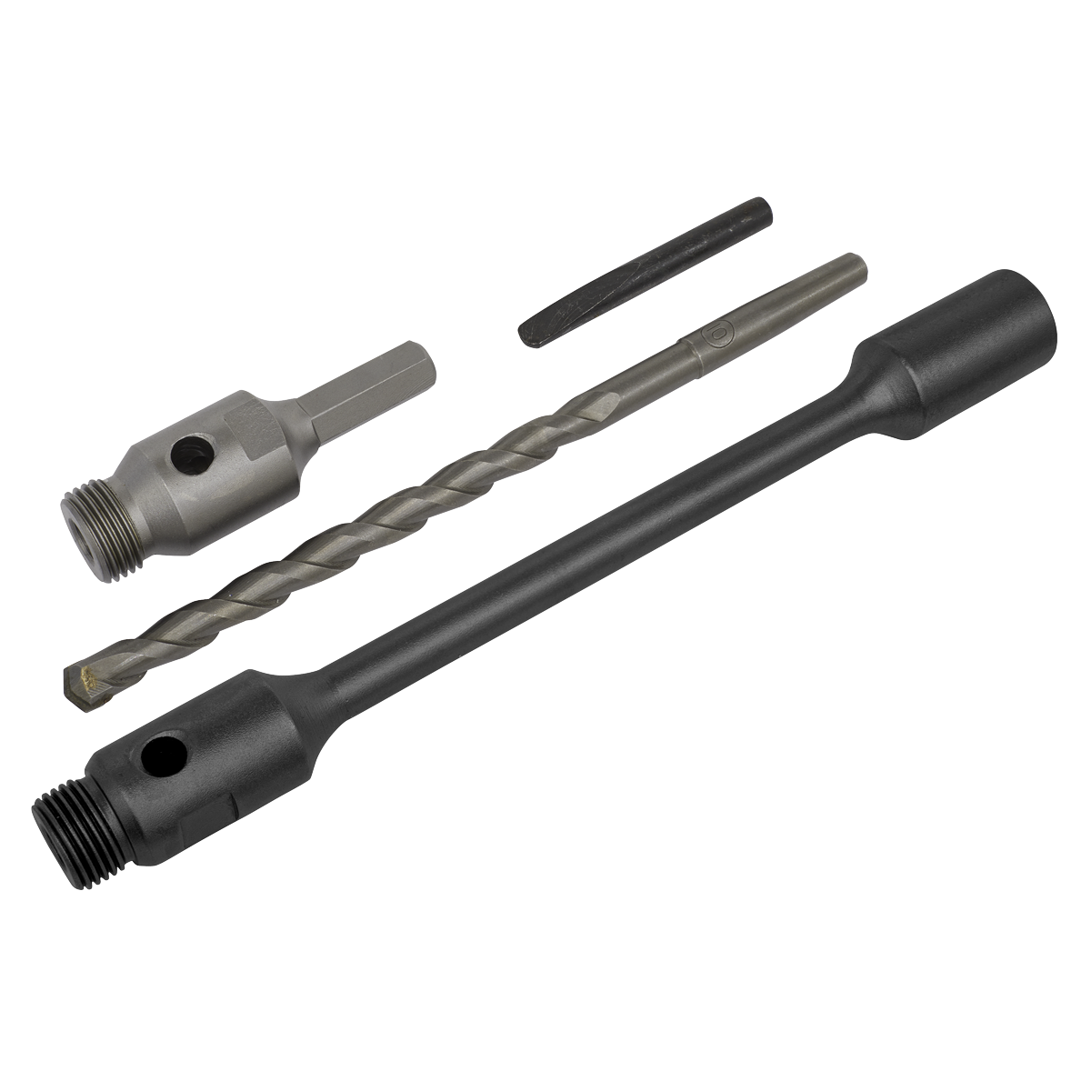 Sealey Hex 310mm Adaptor Pack With Drift Key and Pilot Rod Silver/Black DDAHL