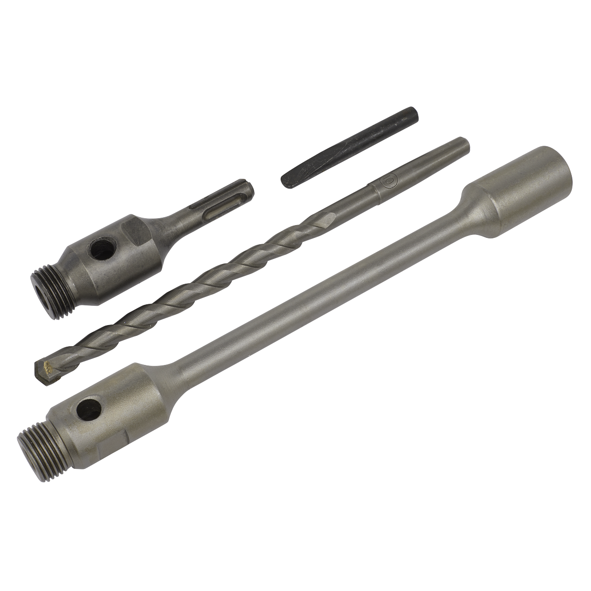 Sealey SDS Plus 310mm Adaptor Pack With Drift Key & Pilot Rod Kit DDASL