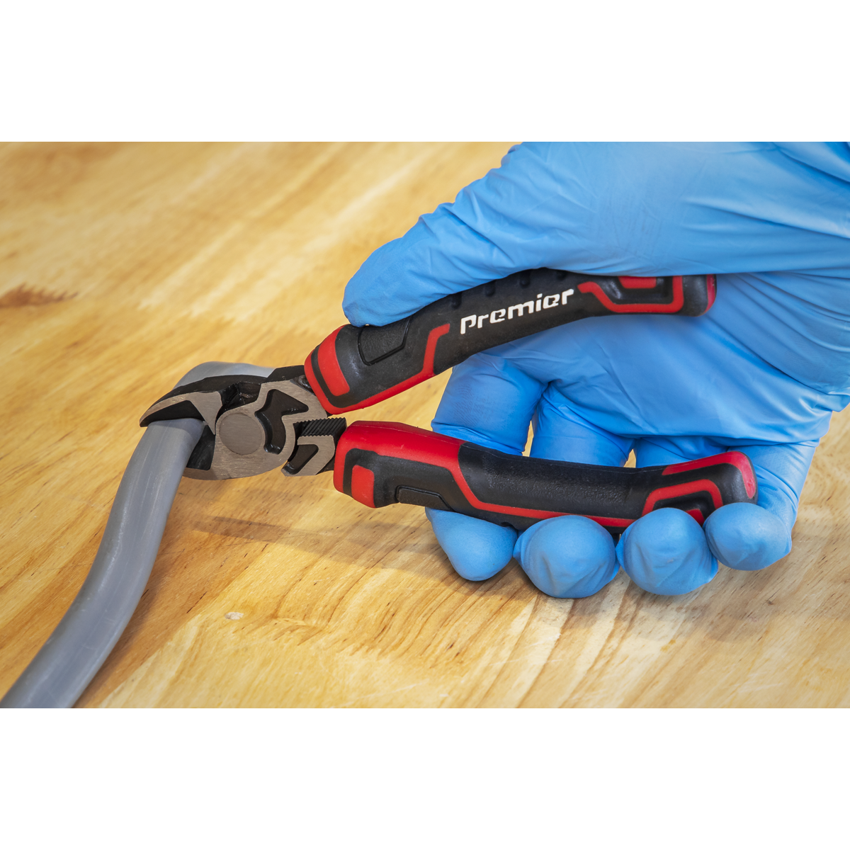Sealey Side Cutters High Leverage 160mm Chrome Vanadium Steel Black AK8374