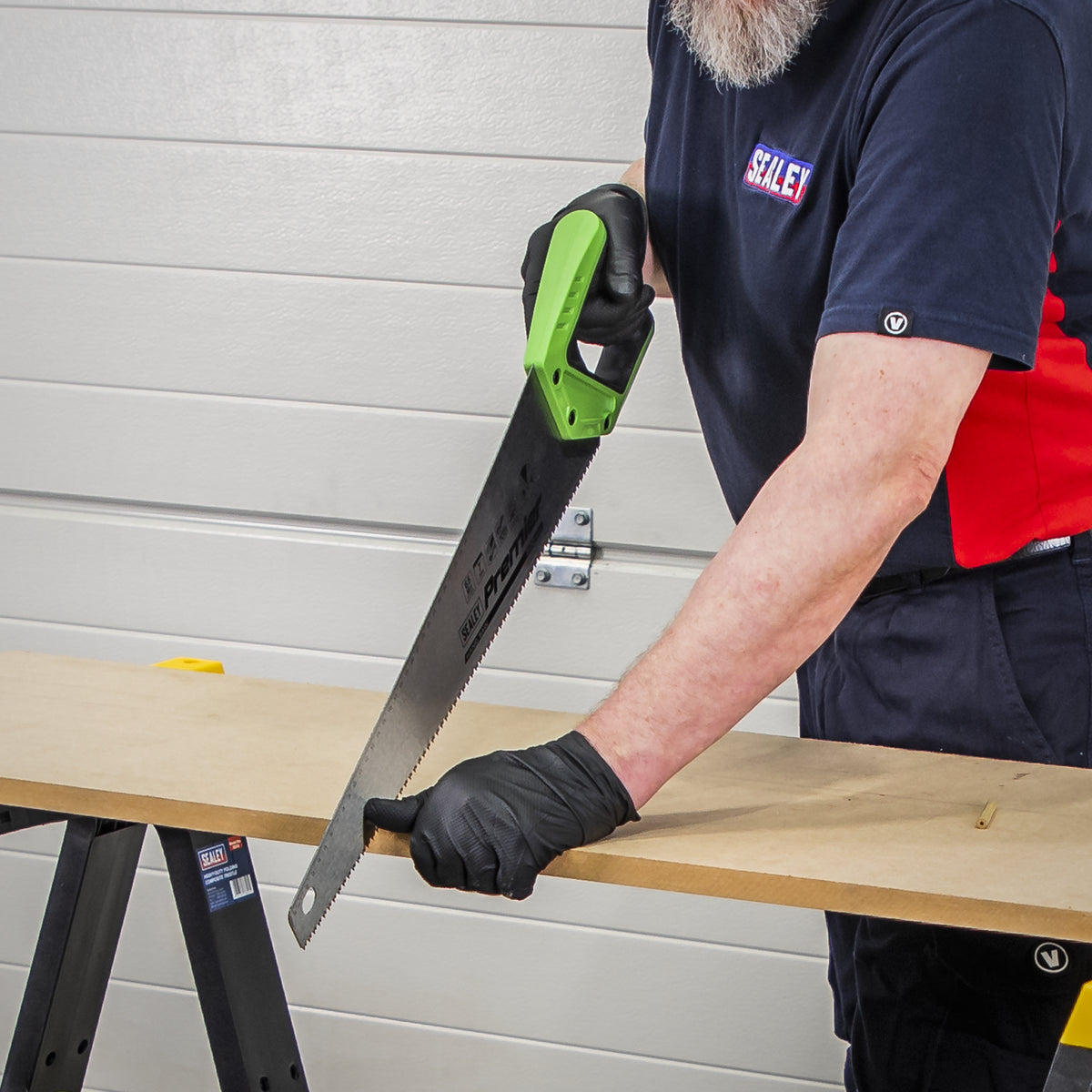 Sealey Handsaw 380mm 7TPI Carbon Steel Hardwood MDF Chipboard & Plastics AK8653