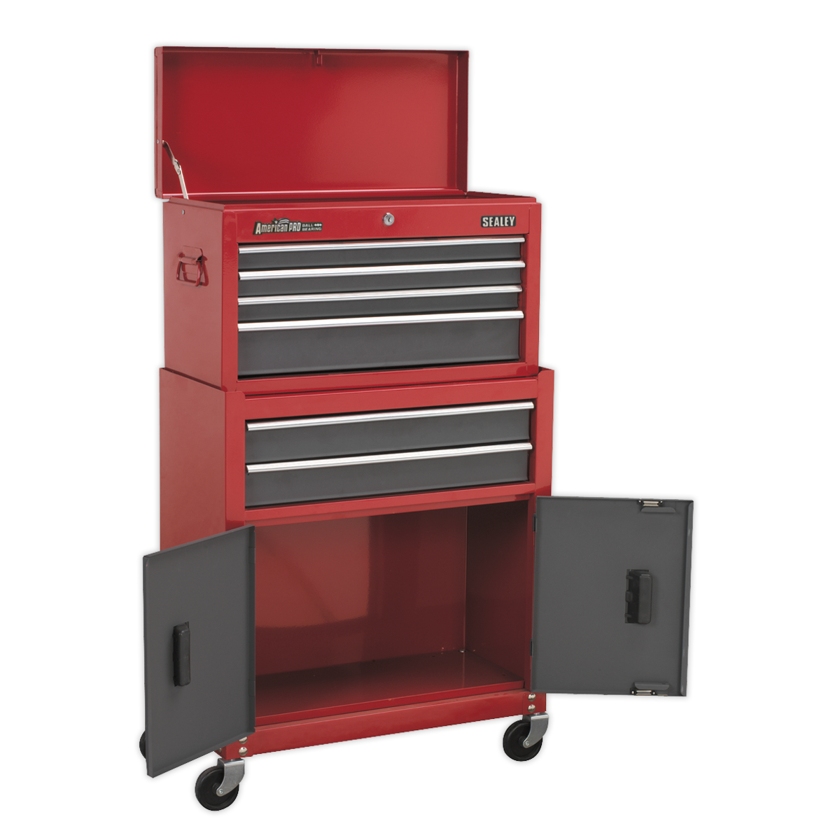 Sealey 6-Drawer Topchest & Rollcab Combination With Ball-Bearing Slides AP2200BB