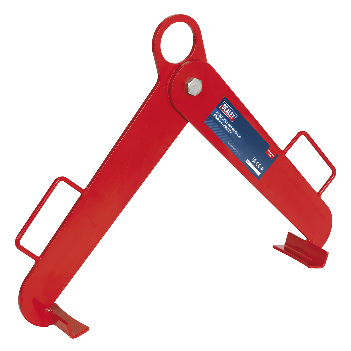 Sealey Drum Grab 2-Leg 500kg Heavy Duty Steel With Welded Gripping Hooks DG04