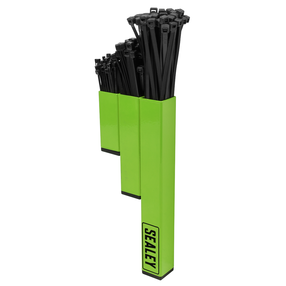 Sealey Magnetic Cable Tie Holder With Rubber Pads - Hi-Vis Green APCTHHV