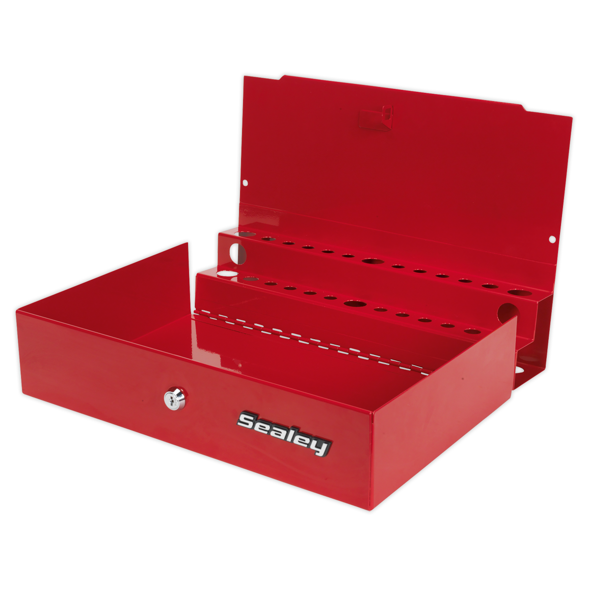 Sealey Side Cabinet For Long Handle Tools With Lock and Two Keys - Red APLHT