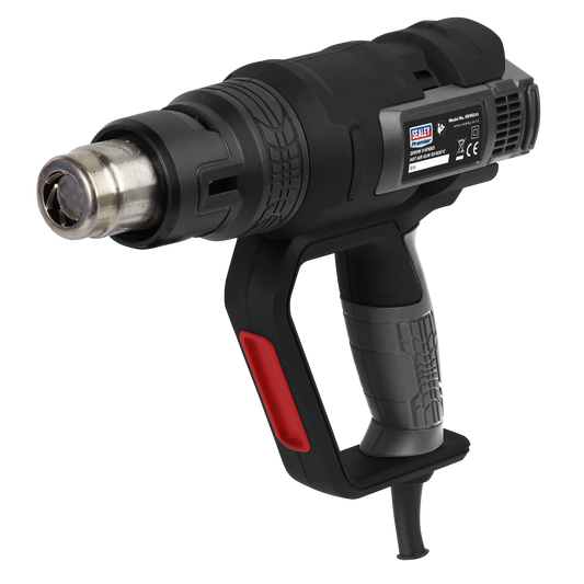 Sealey Hot Air Gun 2000W 3-Speed 50-600°C Variable Heat 3-Pin Plug HS102