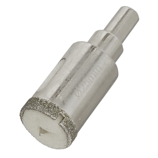 Sealey Electroplated Diamond Hole Saw 25mm Diameter 45mm Cutting Depth DHS25