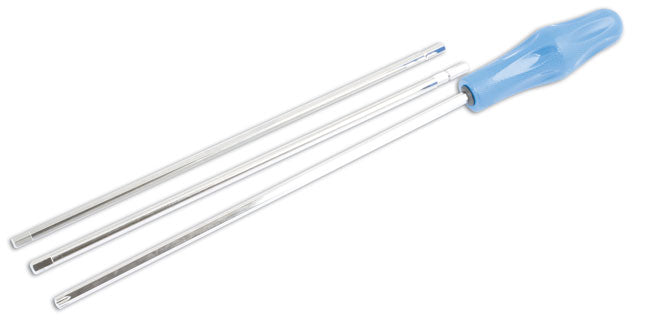 LASER 4805 Headlight Adjustment Kit Chrome Silicon Steel 300mm Shaft Length