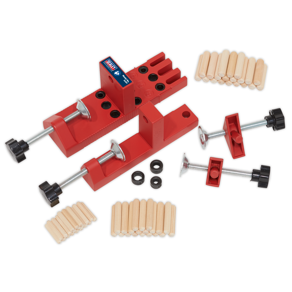 Sealey Universal Dowelling Jig Set Includes Aluminium Dowelling Jig DJ01