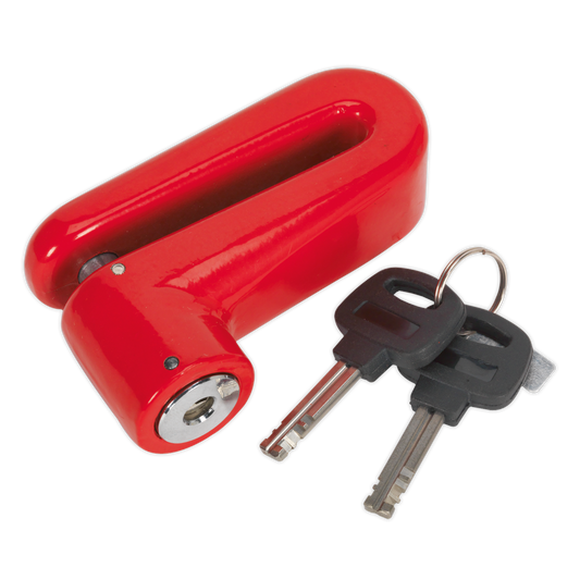 Sealey Motorcycle Disc Brake Lock With Two Keys & Storage Pouch 10mm DL503