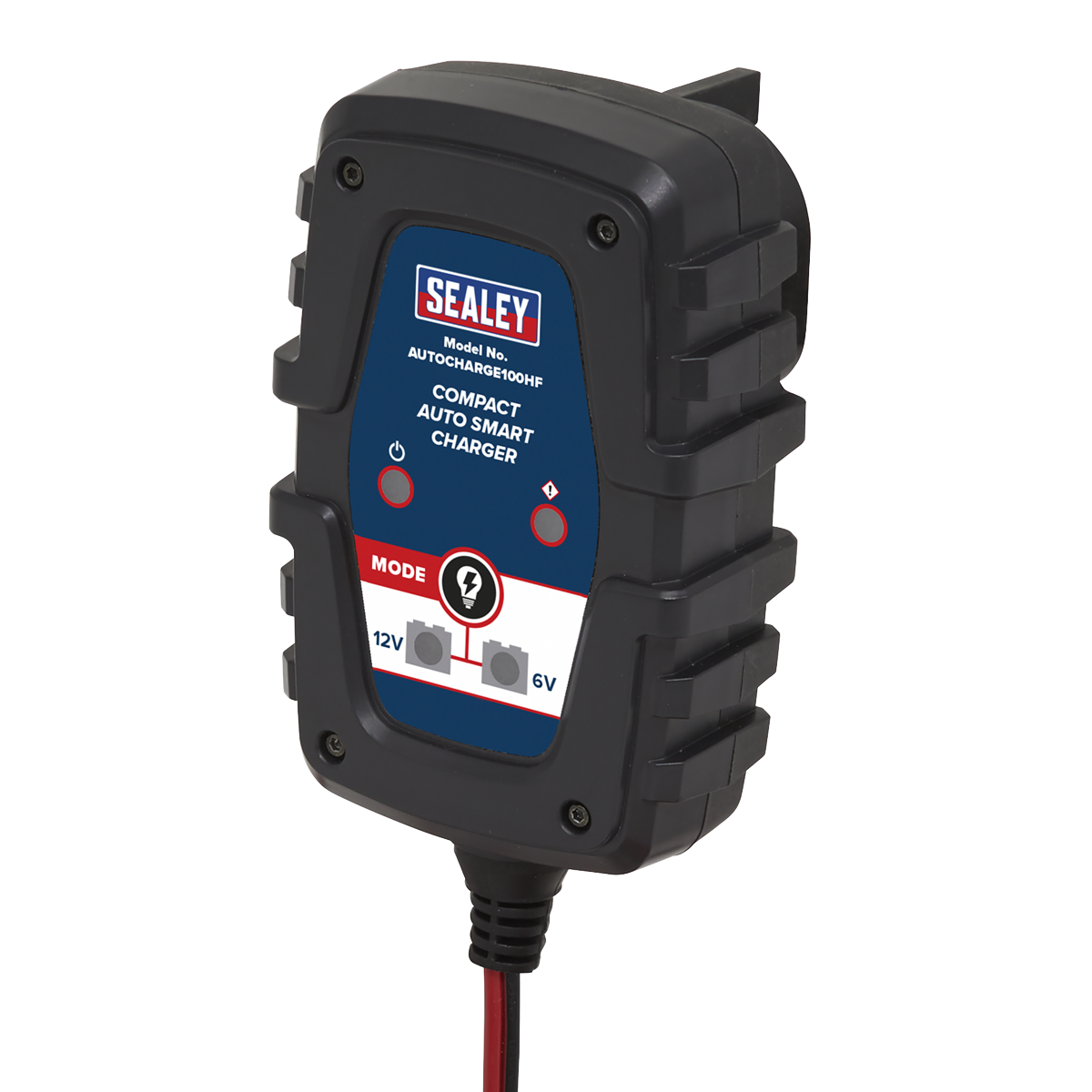 Sealey Compact Auto Smart Charger Heavy Duty Case 1A 6/12V AUTOCHARGE100HF