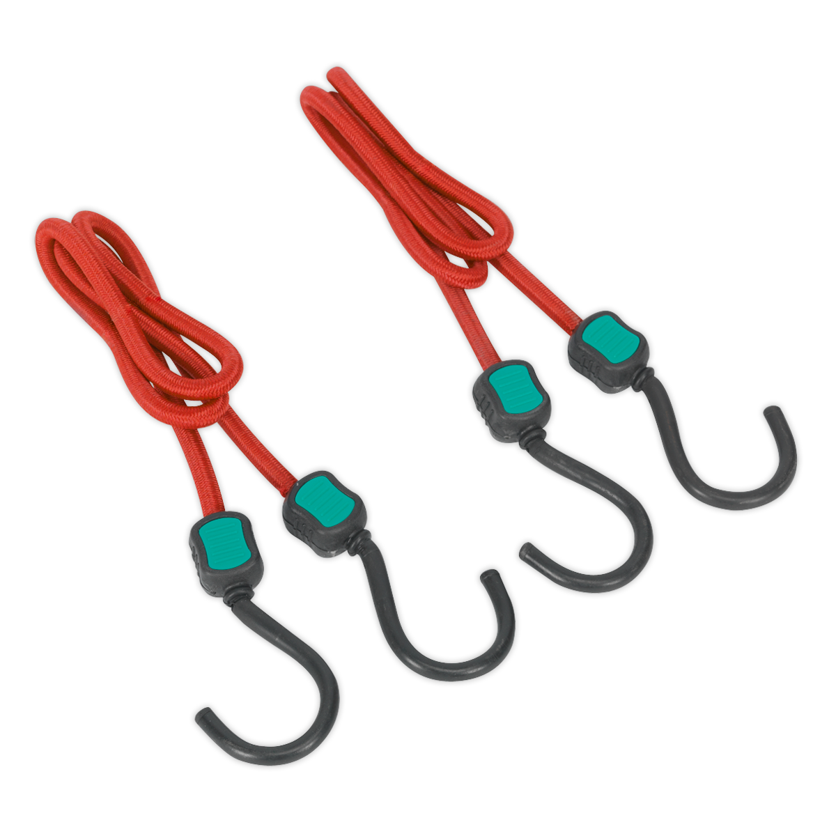 Sealey 760mm Bungee Cord Set With Heavy Duty Polypropylene Braid 2 Pieces BCS22