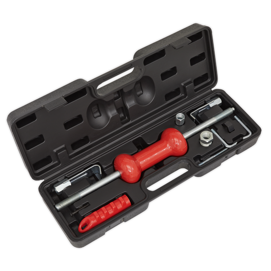 Sealey Slide Hammer Kit With Comfortable Rubber Grip Handle 9 Pieces DP935B