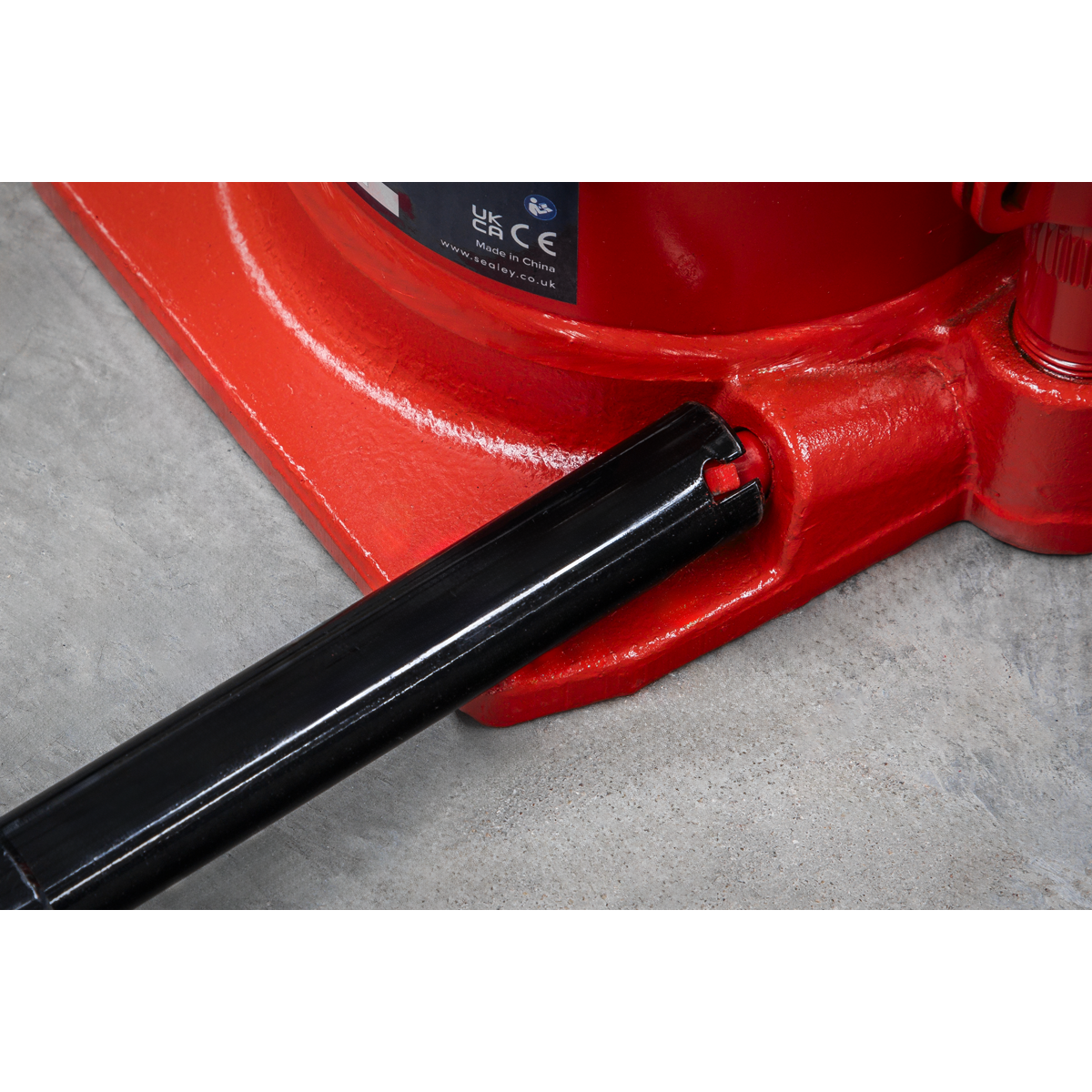 Sealey Bottle Jack 20 Tonne Low Profile Telescopic With Overload Valve BJ20LE