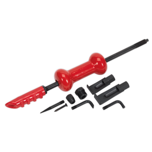 Sealey Slide Hammer Kit With Comfortable Rubber Grip Handle 9 Pieces 2.1kg DP945