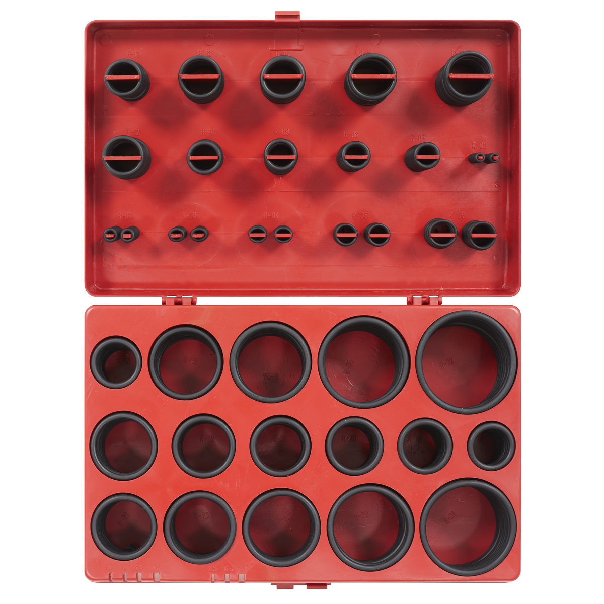 Sealey 419 Pieces Rubber O-Ring Assortment Buna-N - Metric With Box BOR419