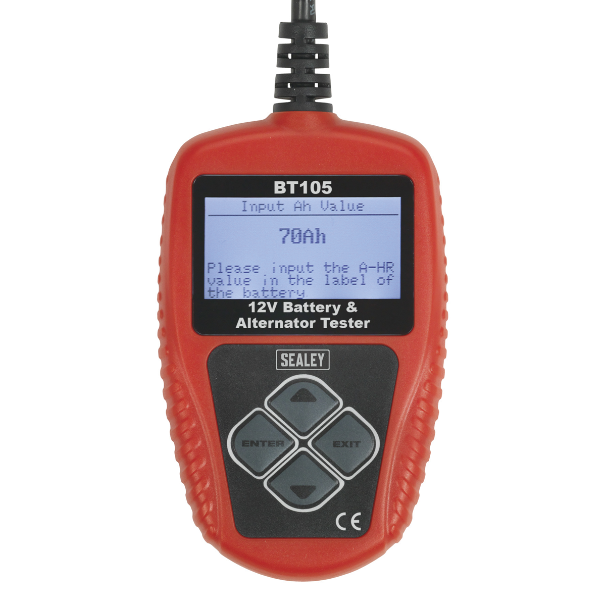 Sealey Compact Digital Battery & Alternator Tester With LCD Screen 12V BT105