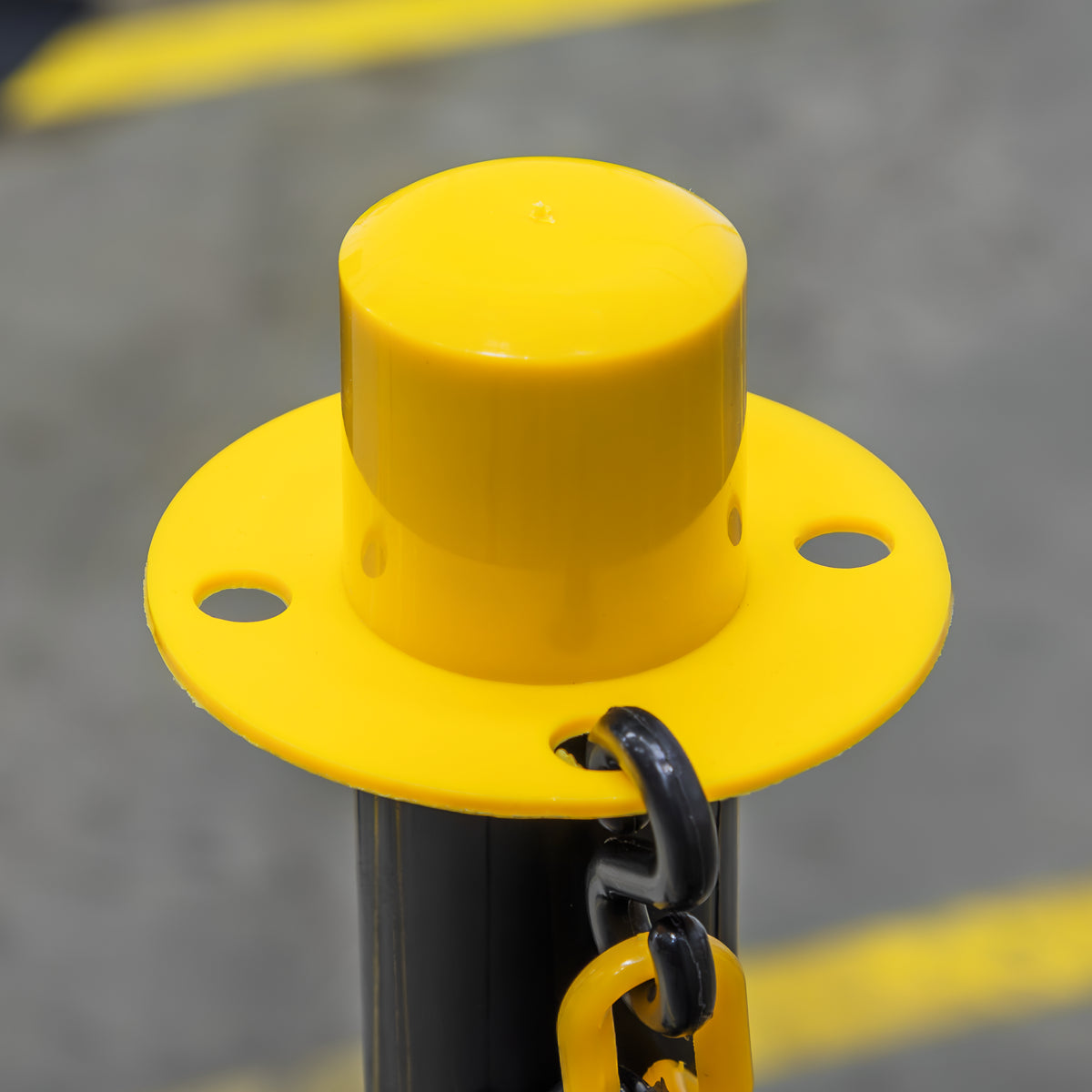 Sealey Black & Yellow Post With Base For Extending Safety Barrier BYPB01