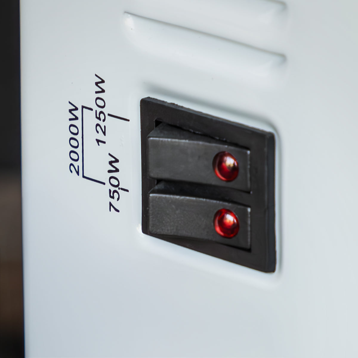 Sealey 2000W Convector Heater With Thermostat & 3-Pin Plug White CD2005