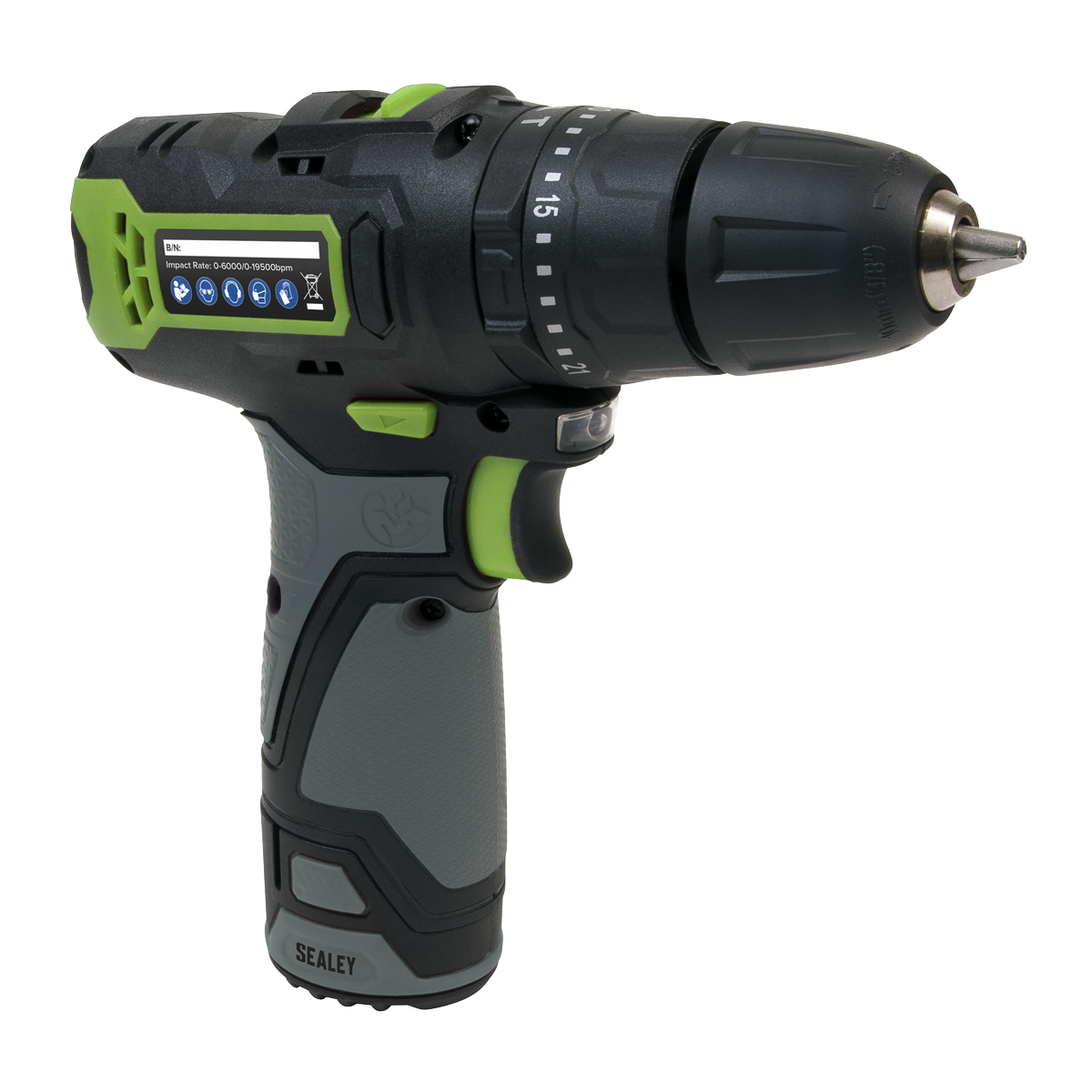 Sealey 10.8V SV10.8 Series Ø10mm Cordless Combi Drill - Body Only CP108VDDBO