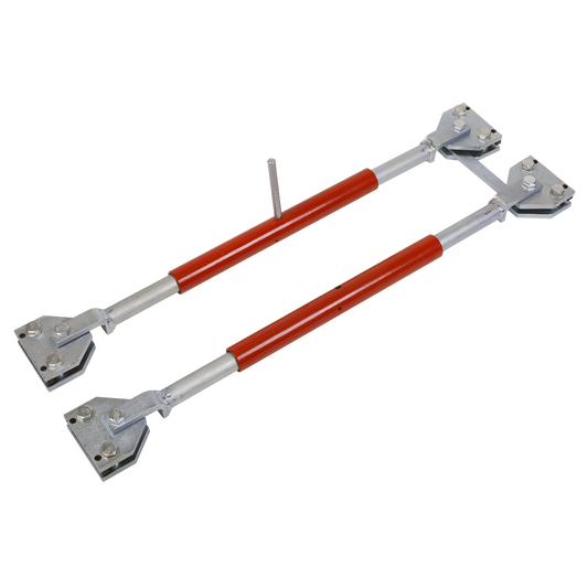 Sealey Door Restraining Bars Steel Tube With Heavy Jaw Assemblies Pack Of 2 DR66