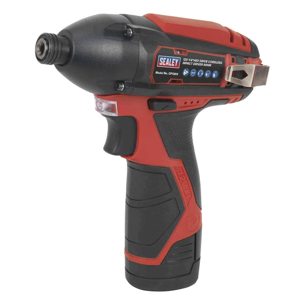 Sealey 12V SV12 Series 1/4" Hex Drive Cordless Impact Driver - Body Only CP1203
