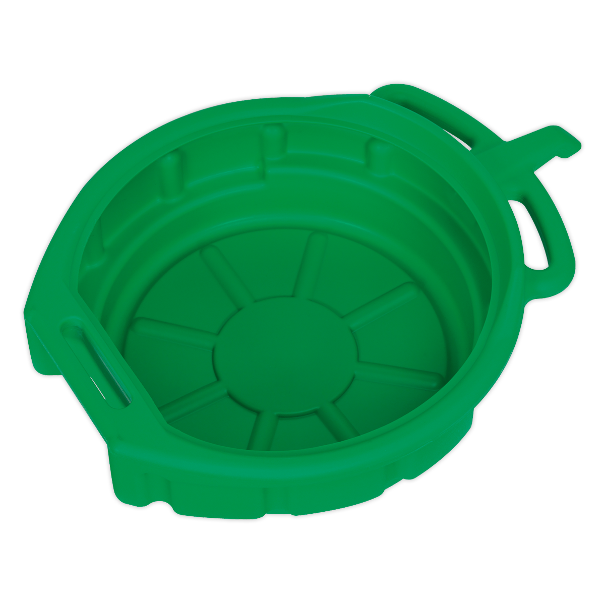 Sealey Antifreeze Fluid Drain Pan With Large Handles 17L Ø460mm - Green DRP04
