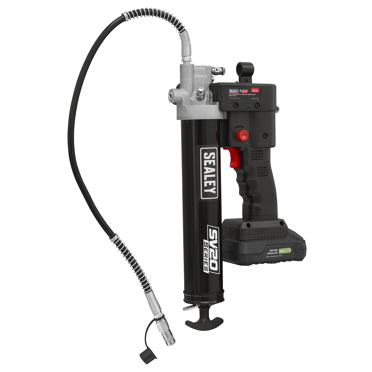 Sealey Cordless Grease Gun 20V SV20 Series Professional - Body Only CP20VGRG
