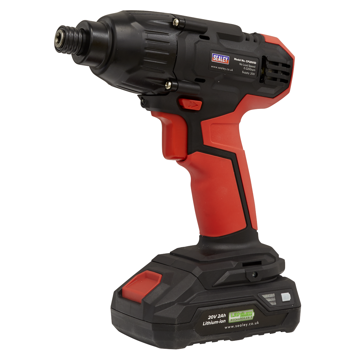 Sealey 20V SV20 Series 1/4" Hex Drive Impact Driver 180Nm - Body Only CP20VID
