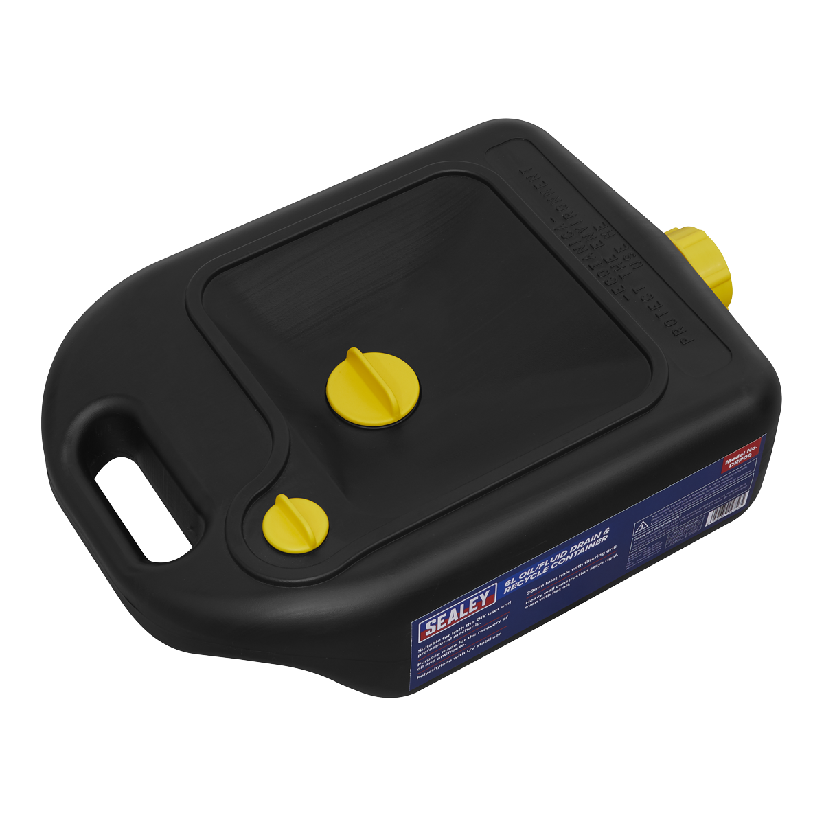 Sealey Oil/Fluid Drain & Recycle Container With Drain Vent 5 Litres 5L DRP06