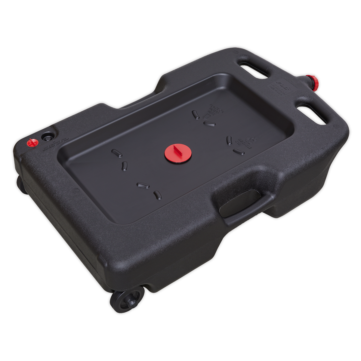 Sealey Oil Fluid Drain & Recycling Container Heavy Duty 54L - Wheeled DRP09